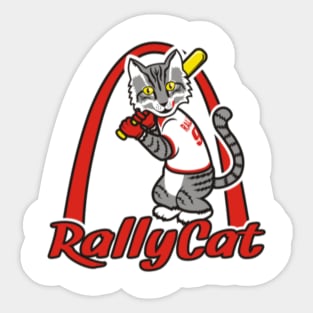 St. Louis Rally Cat T-Shirt Sticker